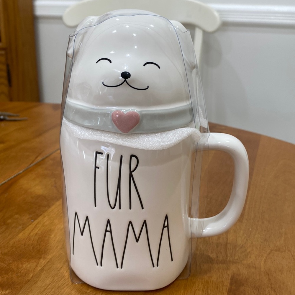 NWOT.  Rae Dunn mug with lid.